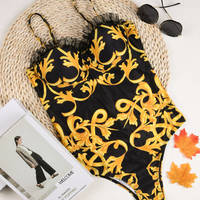 Sexy Lace One-Piece Swimsuit Bikini - Thumbnail 2