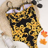 Sexy Lace One-Piece Swimsuit Bikini - Thumbnail 4