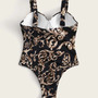 Printed Sexy One-Piece Bikini Swimsuit-2