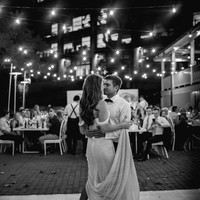 Sparkly A-Line Off the Shoulder Sequins Slit White Wedding Dresses Bridal Gown,141 - Thumbnail 1