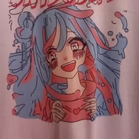 Cute Sweet Vintage Pastel Pink Anime Girl Cartoon Print Short Sleeve Shirt Loose T-shirt Top E-Girl Kawaii Korean Japanese Harajuku Streetwear - Thumbnail 6