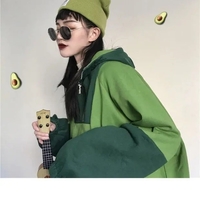Cute Green Frog Animal Cartoon Aesthetic Long Sleeve Hoodie Sweater Sweatshirt Pullover Jumper E-Girl Kawaii Korean Japanese Harajuku Streetwear - Thumbnail 8