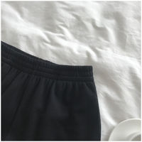 Cute Black White Sky Star Moon Planet Embroidery Casual Sport Shorts Cycling Running Gym High Waist E-Girl Kawaii Korean Japanese Harajuku Streetwear - Thumbnail 2