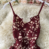 Cute lace short dress party dress - Thumbnail 1