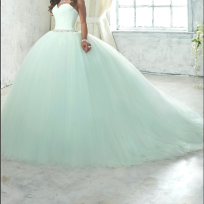 White ball gown prom dress, sweetheart tulle beaded quinceanera dresses,sweet 16 dresses,167