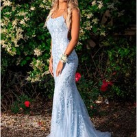 Mermaid Lace Prom Dress, Military Ball Dress,Winter Formal Evening Dress, Homecoming Dress Long, Schoold Party Dress,182 - Thumbnail 1