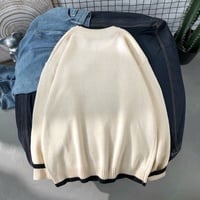 Cute Sushi Fish Knit Soft Long Sleeve Hoodie Oversized Loose Sweater Sweatshirt Pullover Jumper E-Girl Kawaii Korean Japanese Harajuku Streetwear - Thumbnail 2