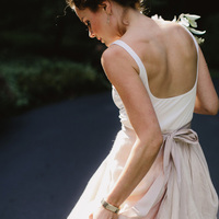 Scoop Bridal Gown with Beaded Waist Band,Prom Dress,Two Pieces Wedding Dresses,Cheap Bridal Dresses,187 - Thumbnail 2