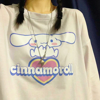 Love Heart Cinnamoroll Long Sleeve T-shirt - Thumbnail 1