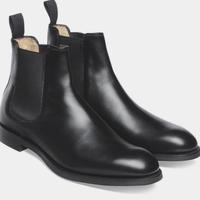 Handmade Black Calf Leather Skin Chelsea Boot For Ideal Men - Thumbnail 1