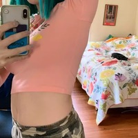 Cute Sensitive Pink Flower Embroidery Sexy Crop Top Short Sleeve Shirt Tee T-shirt Summer Casual E-Girl Kawaii Korean Japanese Harajuku Streetwear - Thumbnail 3