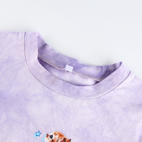 Cute Cat Butterfly Print Purple Sexy Crop Top Tank Short Sleeve Shirt Tee T-shirt Summer Casual E-Girl Kawaii Korean Japanese Harajuku Streetwear - Thumbnail 6