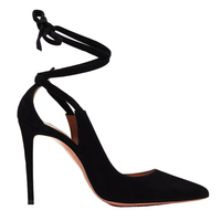 Black lace high heels women stiletto heels S-250 - Thumbnail 2