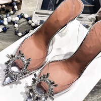 Fashion all-match pointed transparent high heels 2021 S-254 - Thumbnail 2