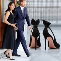 Black high heels women stiletto 10cm S-255 - Thumbnail 4