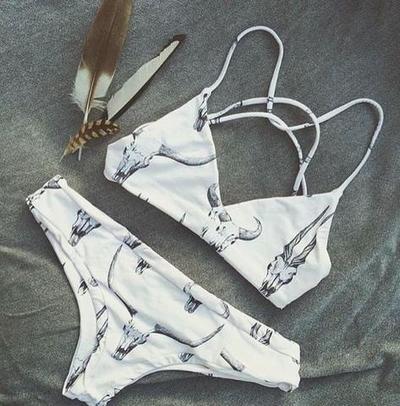 Sexy Print Bikinis Set