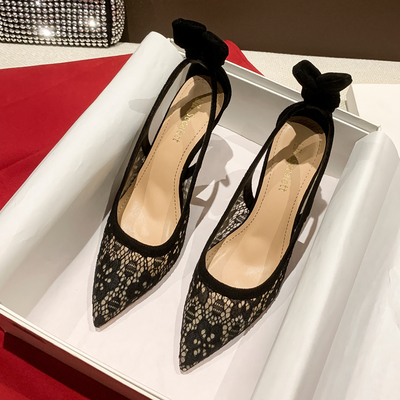 Black high heels female stiletto heel s-269