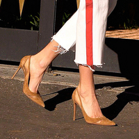 Black high heels women stiletto 10cm mesh single shoes S-271 - Thumbnail 3