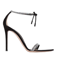 Women's black high heel sandals S-276 - Thumbnail 2