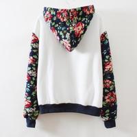 Retro Flowers Hooded Sweater - Thumbnail 2