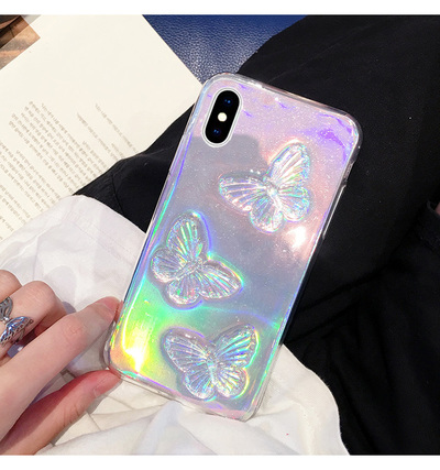 Crystal Laser Butterfly Iphone Case