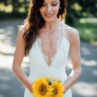 Spaghetti Straps Wedding Dress, Sexy Mermaid Wedding Dress, Satin Wedding Gown Bridal Dress,213 - Thumbnail 1