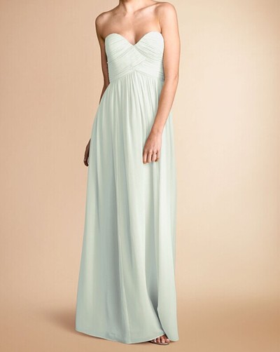 Custom Sweetheart Empire Prom Dress,Full Length Chiffon Bridesmaid Dress,226