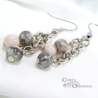 Pink Zebra Jasper Set - Thumbnail 2