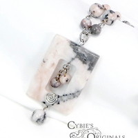 Pink Zebra Jasper Set - Thumbnail 3