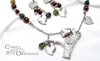 Fall Serpentine Tree Necklace Set