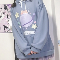 Original Planet Bear Universe Starry Hoodie - Thumbnail 2