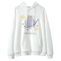 Original Planet Bear Universe Starry Hoodie - Thumbnail 5