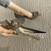 Women's 2021 stiletto 6 cm single shoes S-290 - Thumbnail 5