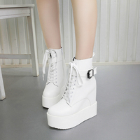 2021 new thick bottom lace-up female Martin boots S-305 - Thumbnail 4