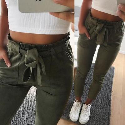 Fashion High Waist Casual Pants