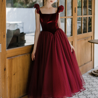 Cute A line short prom dress cute evening dress - Thumbnail 5