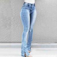 Sexy High Waist Hole Jeans - Thumbnail 1