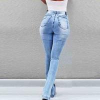 Sexy High Waist Hole Jeans - Thumbnail 2