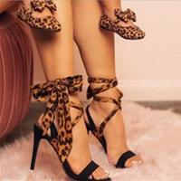Sexy Leopard High Heel Sandals S-315 - Thumbnail 2