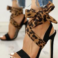Sexy Leopard High Heel Sandals S-315 - Thumbnail 1