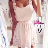 Sleeveless Slim Sexy Dress - Thumbnail 1