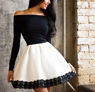 Embroidery Long-Sleeved Dress