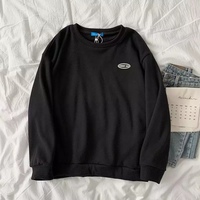 Cute Vintage Velvet Thick Embroidery Oversized Loose Hoodie Sweatshirt Pullover Sweater Casual E-Girl Kawaii Korean Japanese Harajuku Streetwear - Thumbnail 7