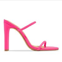 2021 Fashion High Heels Sandals and Slippers Candy Color S-323 - Thumbnail 2