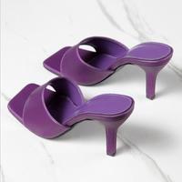 2021 fashion high heels stiletto sandals and slippers S-324 - Thumbnail 3