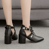 Fashion style hollow pointed toe large size shoes S-340 - Thumbnail 4