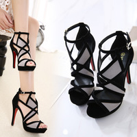 Fashion waterproof platform stiletto heel sandals women S-359 - Thumbnail 2