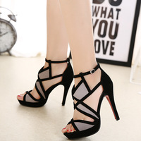 Fashion waterproof platform stiletto heel sandals women S-359 - Thumbnail 3