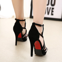 Fashion waterproof platform stiletto heel sandals women S-359 - Thumbnail 4