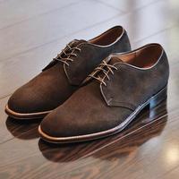 Coco Bean Suede Derby Handmade Lace Up Men's Shoes - Thumbnail 1